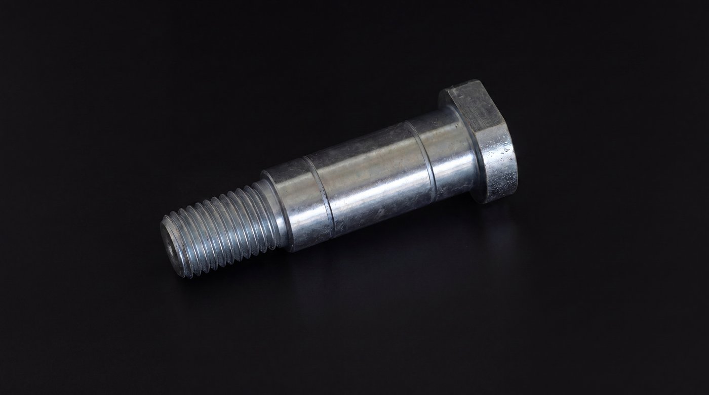 Kademeli tornalanmış metal mil
